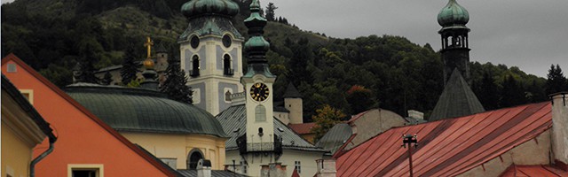 Rooftops in Zvolen, population 43,000+
